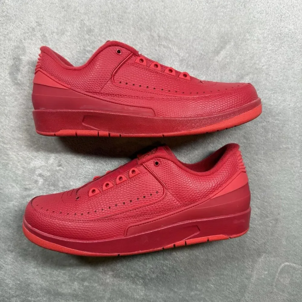 Nike Air Jordan 2 Retro Low Gym University 2016 Triple Red size 9.5 832819-606